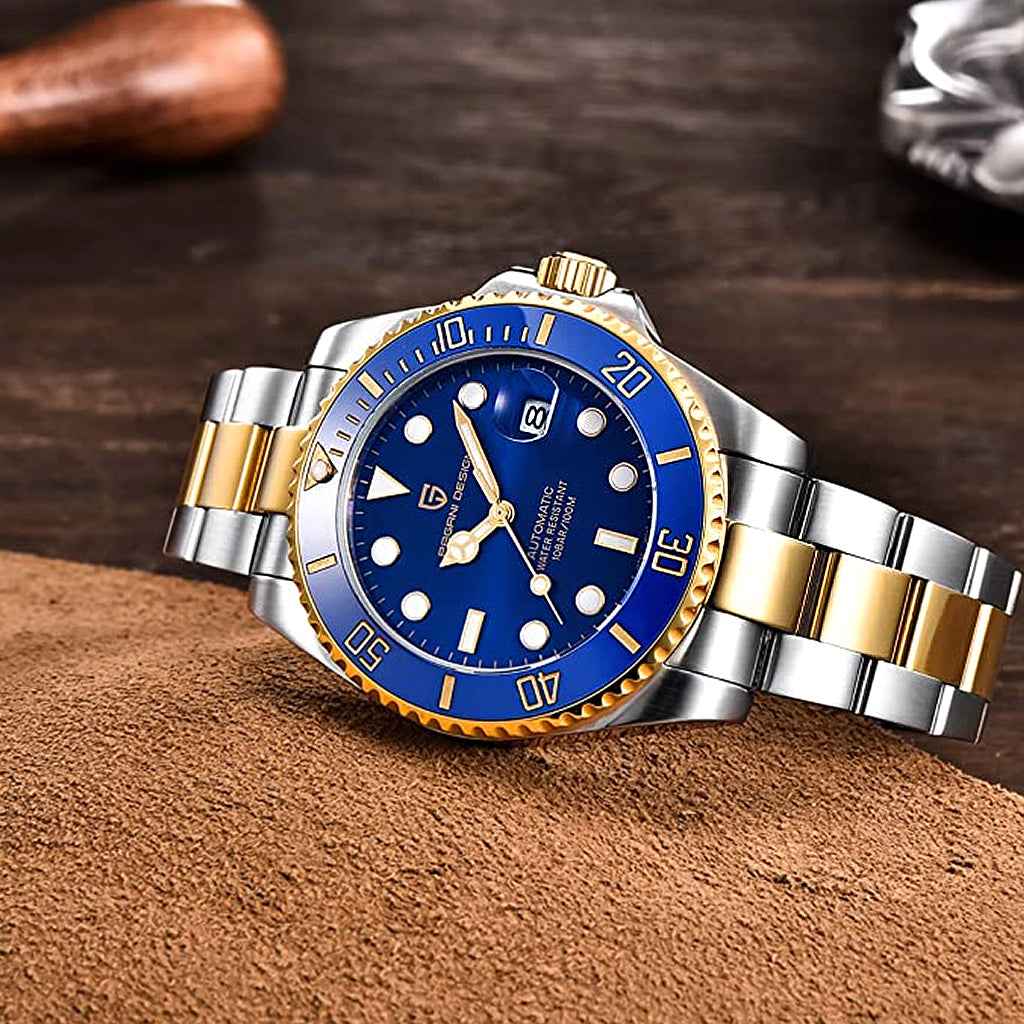 Design Nautilus Blå Guld