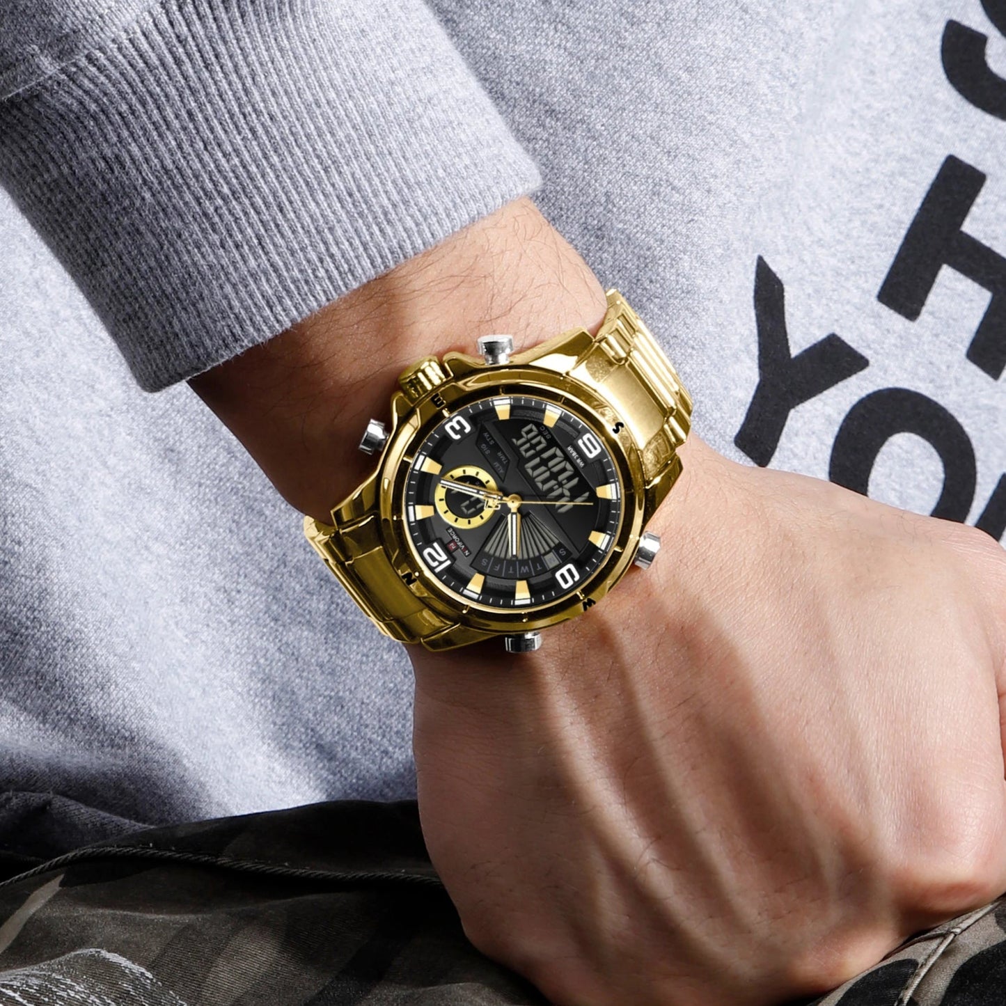 Naviforce Cavalier Gold Watch NF9257