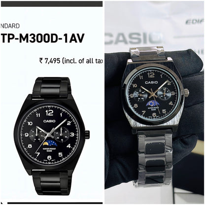 Casio Enticer Moon Phase Analog Watch For Men