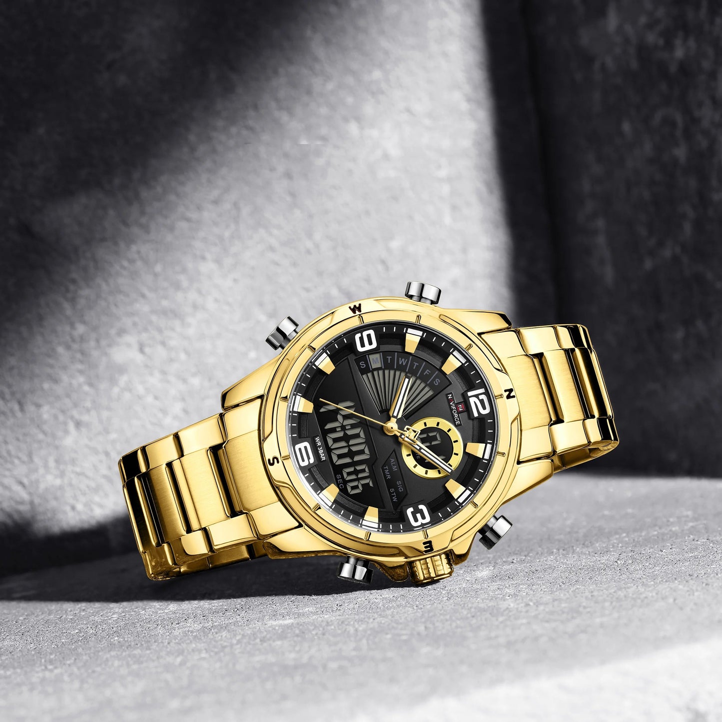Naviforce Cavalier Gold Watch NF9257