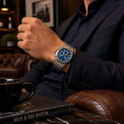 Poedagar Horus® Watch - Stainless Steel Chronograph