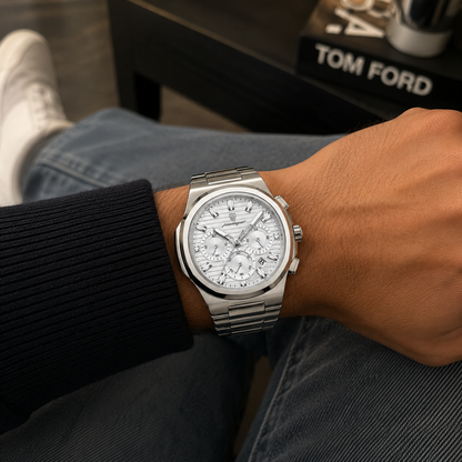 Poedagar Horus® Watch - Stainless Steel Chronograph