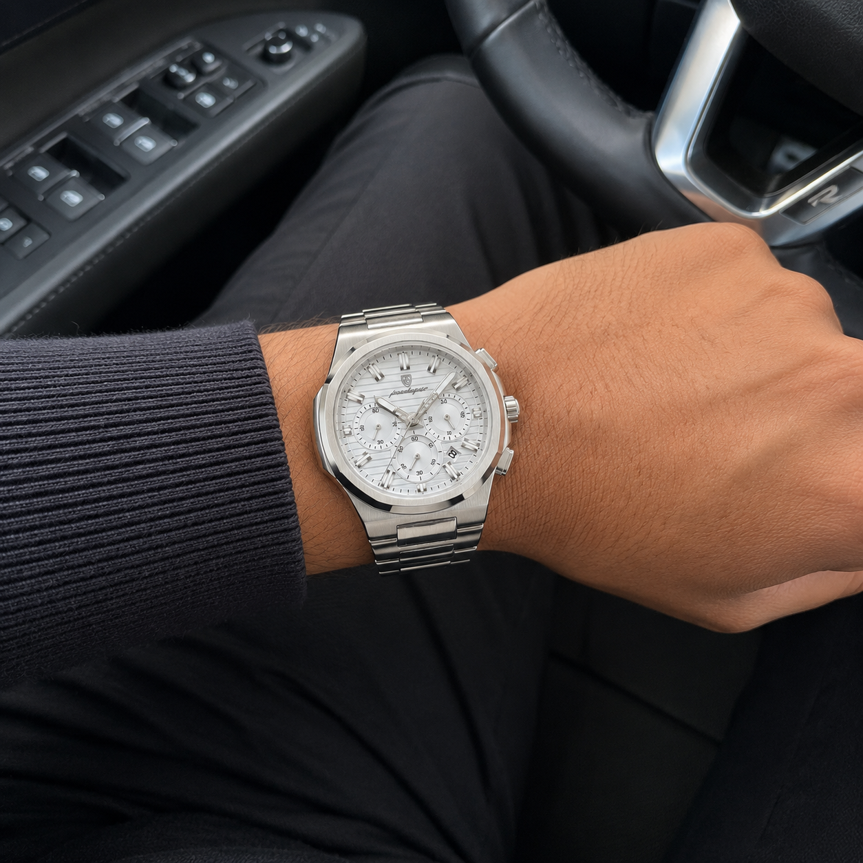 Poedagar Horus® Watch - Stainless Steel Chronograph