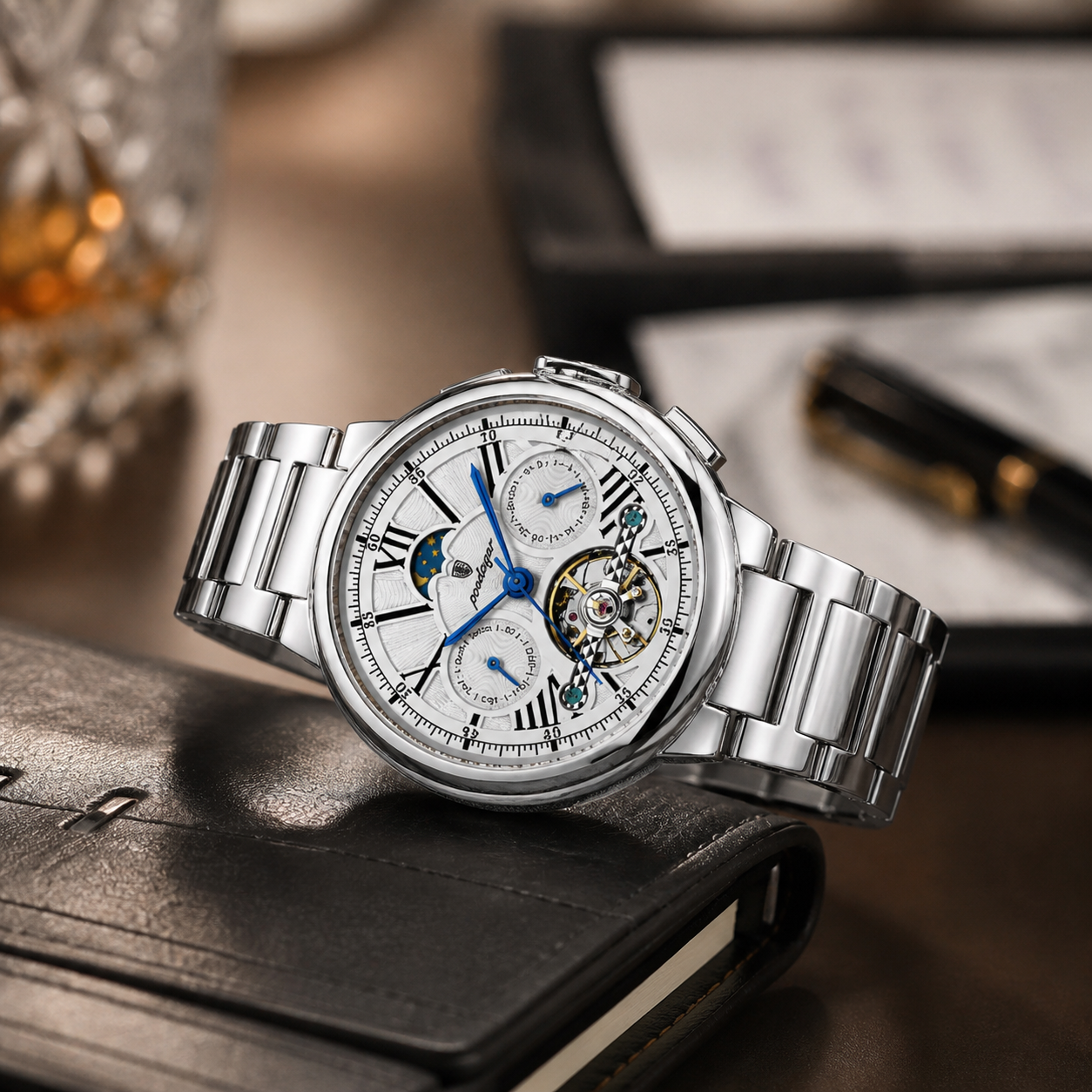 Poedagar Olympus® Watch - Skeleton Automatic