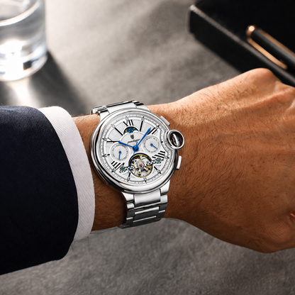 Poedagar Olympus® Watch - Skeleton Automatic