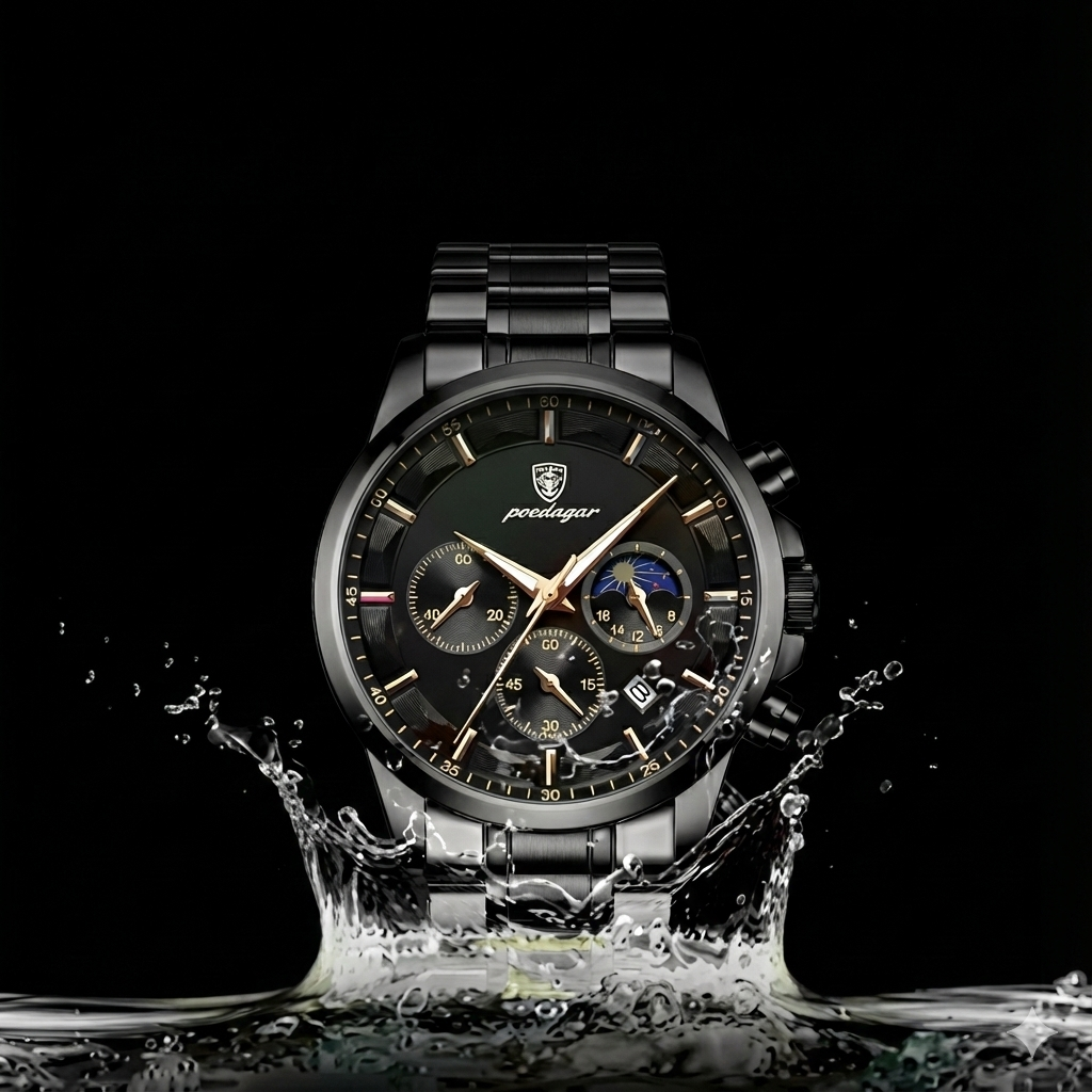 Poedagar Nautilus All Black® Watch