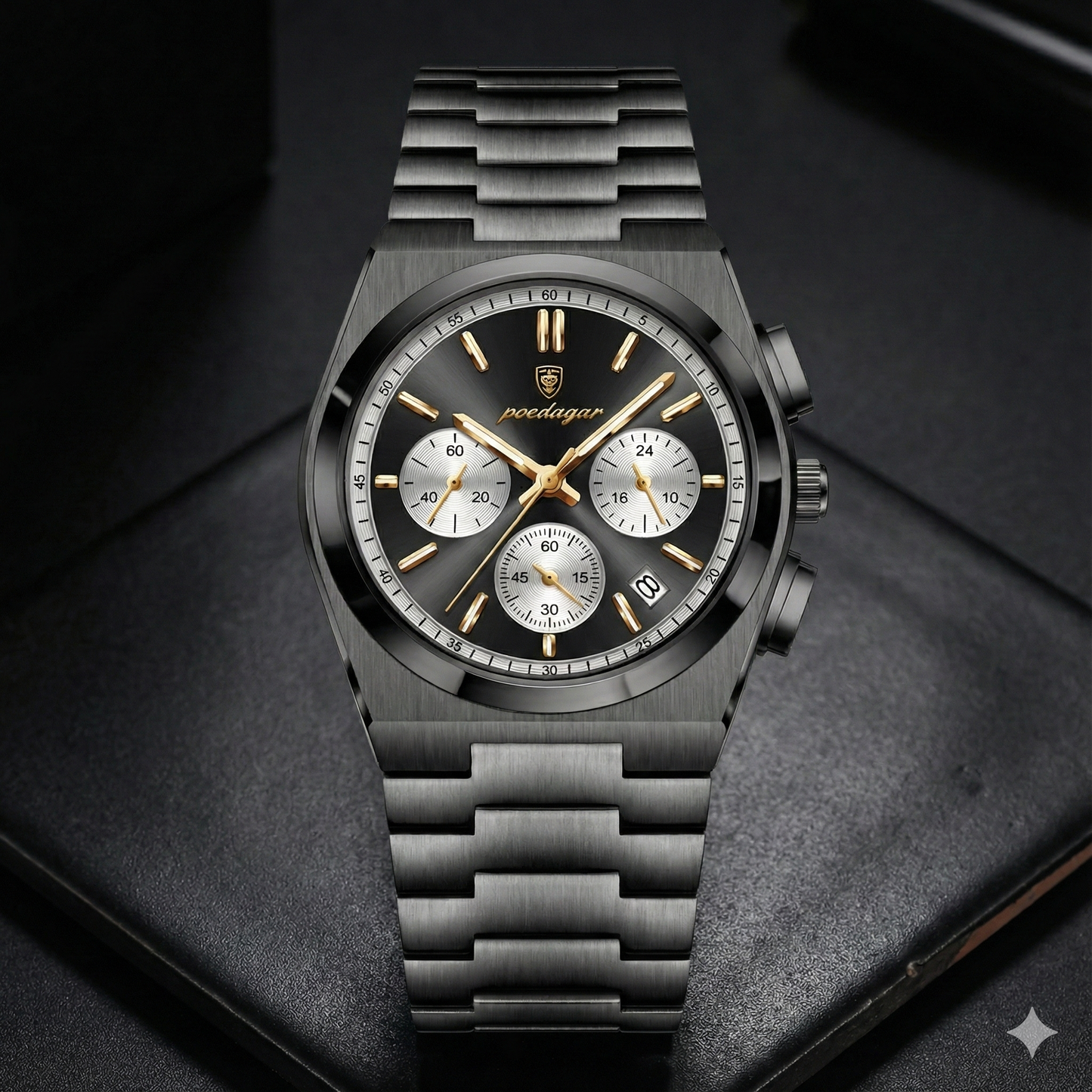 Poedagar Commander All Black® Watch