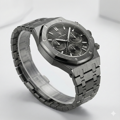 Poedagar RoyalKing OAK All Black® Watch