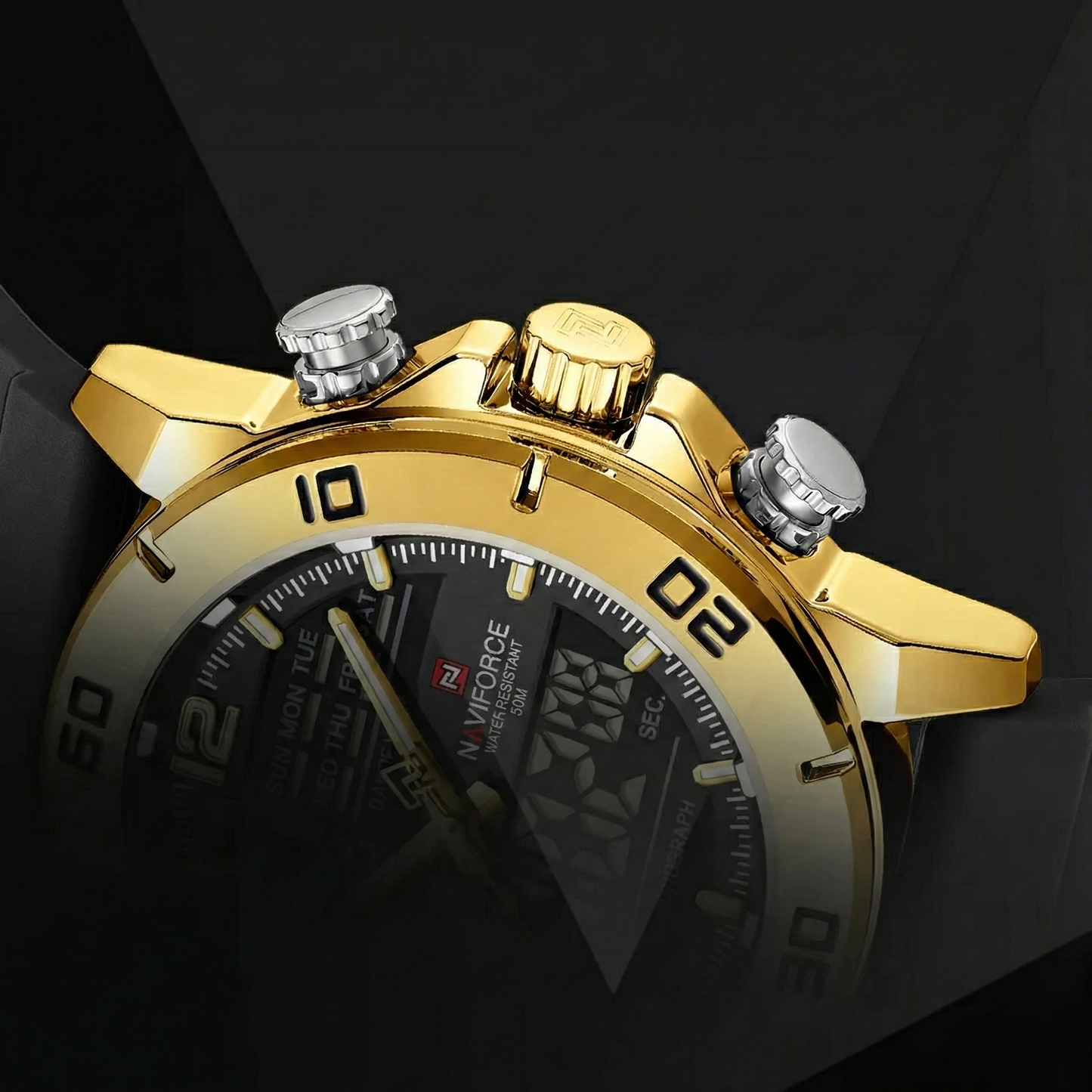 Naviforce Titan Gold Sport Watch NF9253T