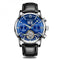 Leather Strap and Blue Dial