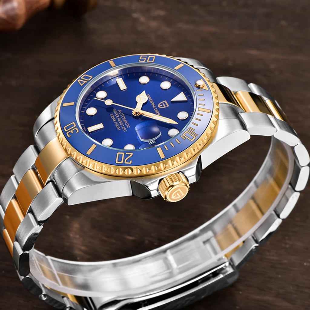 Design Nautilus Blå Guld