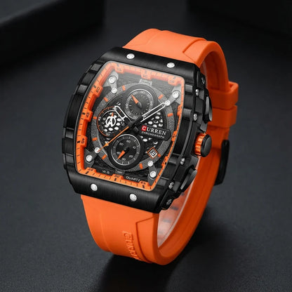 Curren Regent Orange Men's Watch