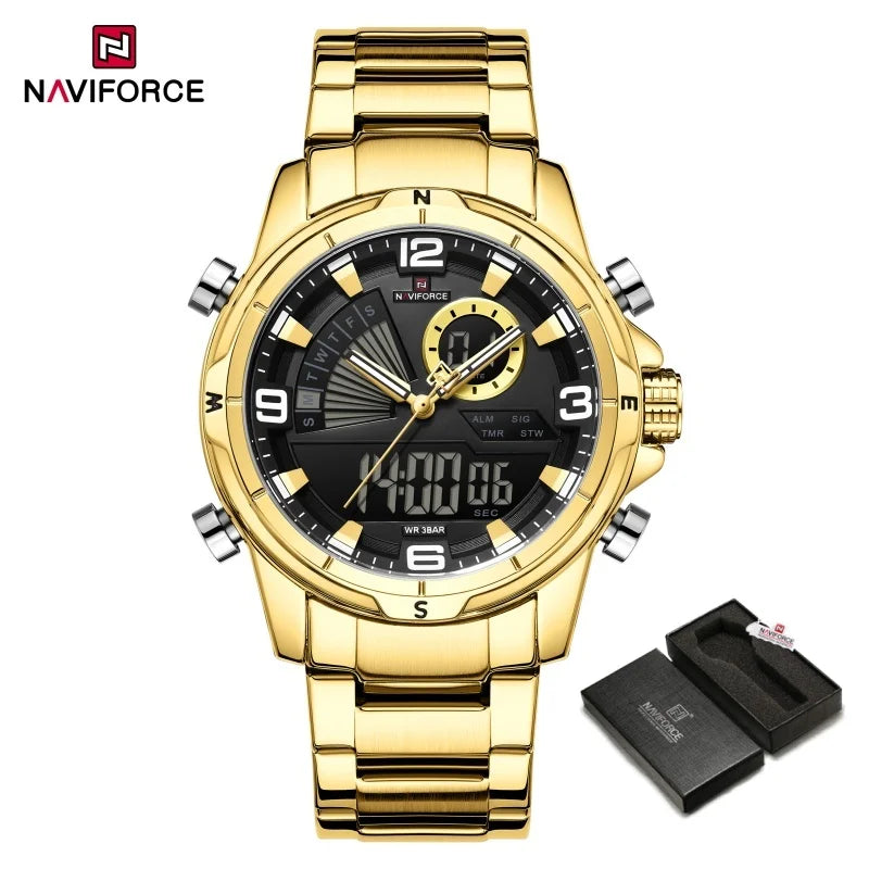 Naviforce Cavalier Gold Watch NF9257