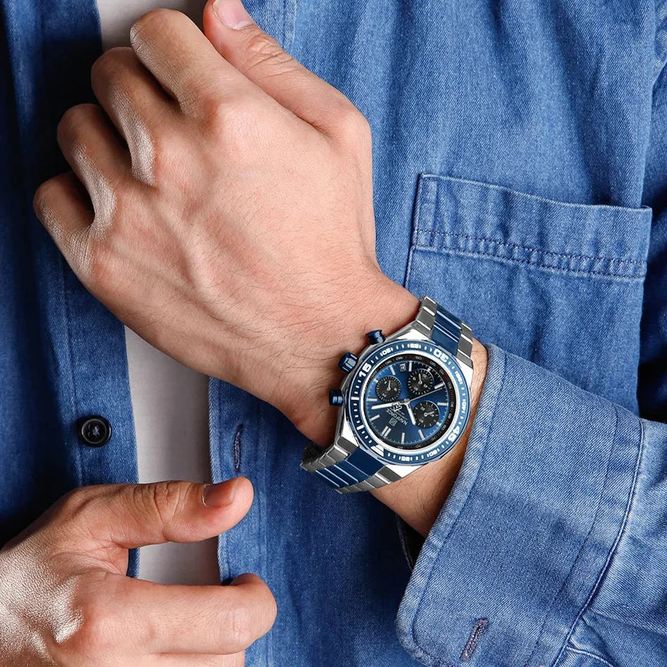 Naviforce Maverick NF8049 Watch - Modern Steel Chronograph