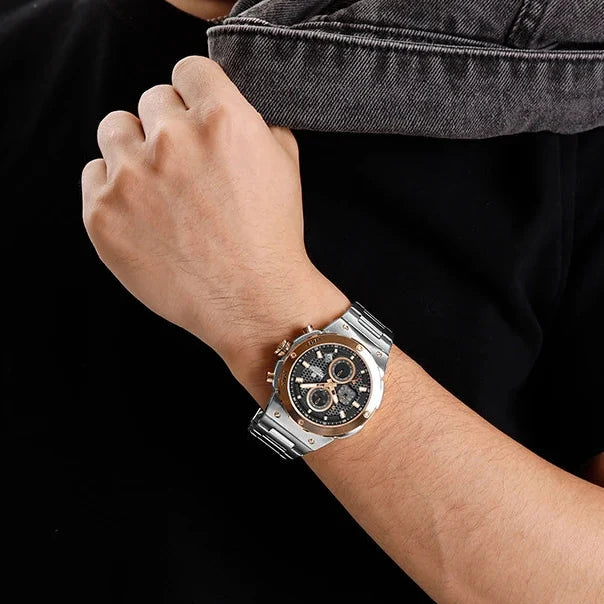 Naviforce Royal NF8072 Watch - Luxury Chronograph Stainless Steel