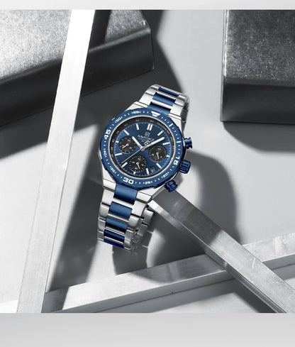 Naviforce Maverick NF8049 Watch - Modern Steel Chronograph