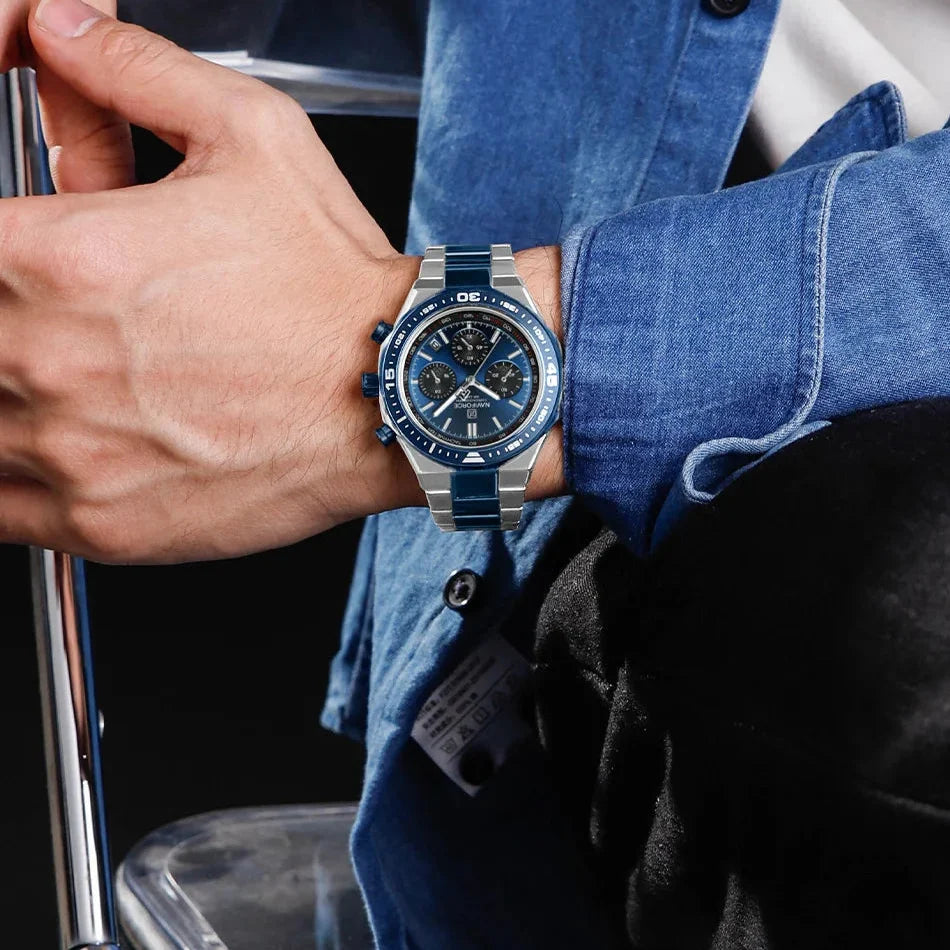 Naviforce Maverick NF8049 Watch - Modern Steel Chronograph