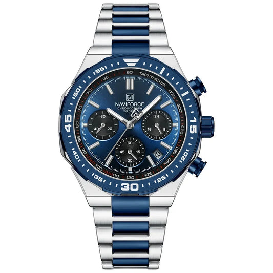Naviforce Maverick NF8049 Watch - Modern Steel Chronograph