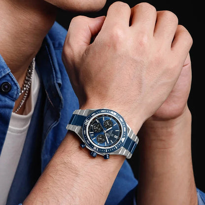 Naviforce Maverick NF8049 Watch - Modern Steel Chronograph