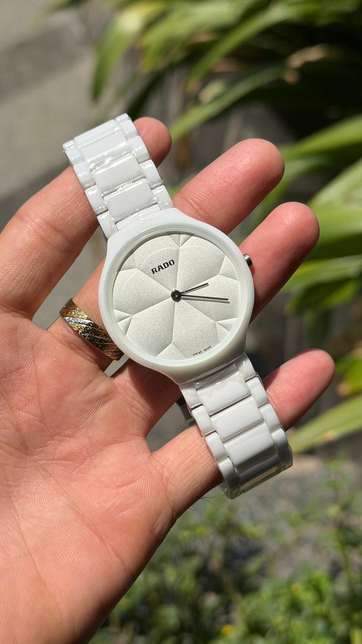Rado White Thinline X Great Gardens Of The World True Men's Watch