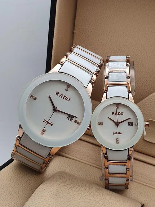 Rado White Ceramic For Couple Watch