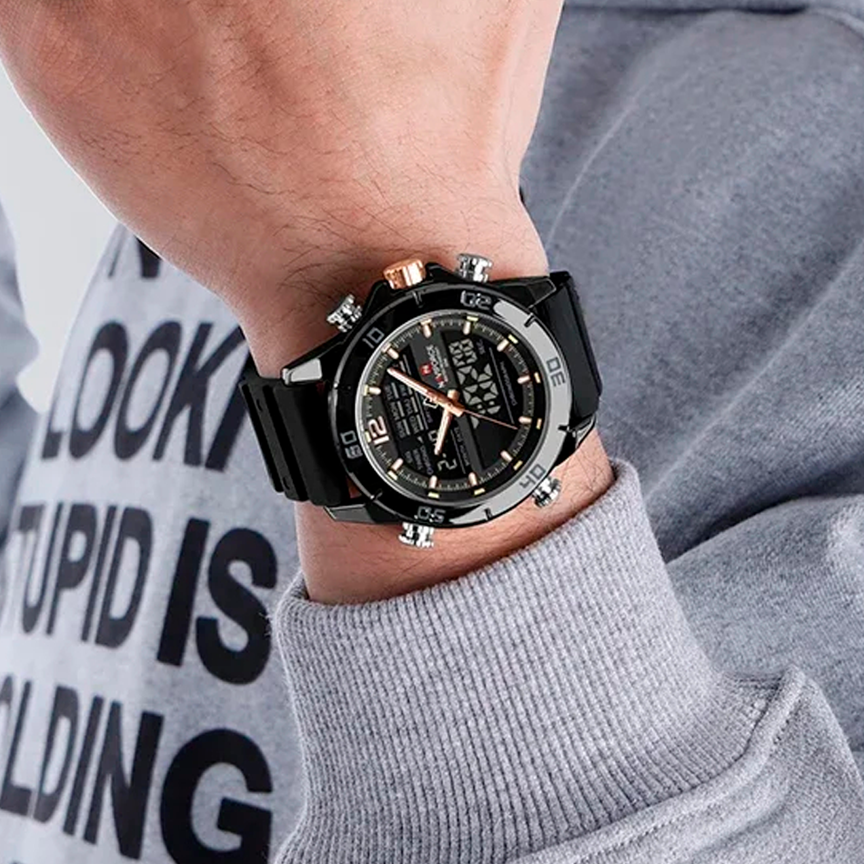 Naviforce Titan Black Sports Watch NF9253T