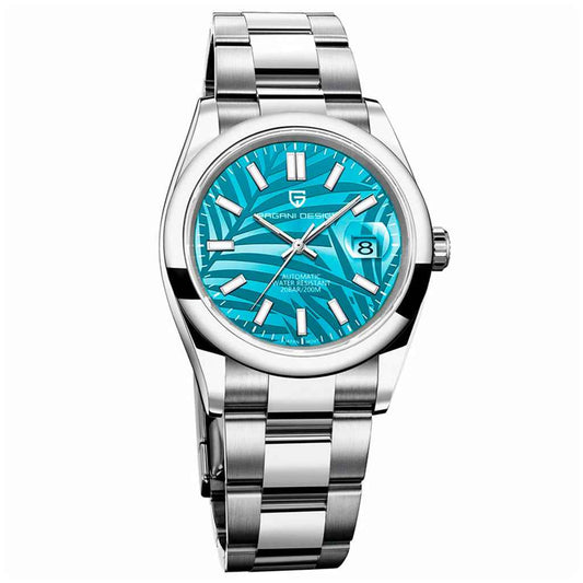 Design Leaf Blau