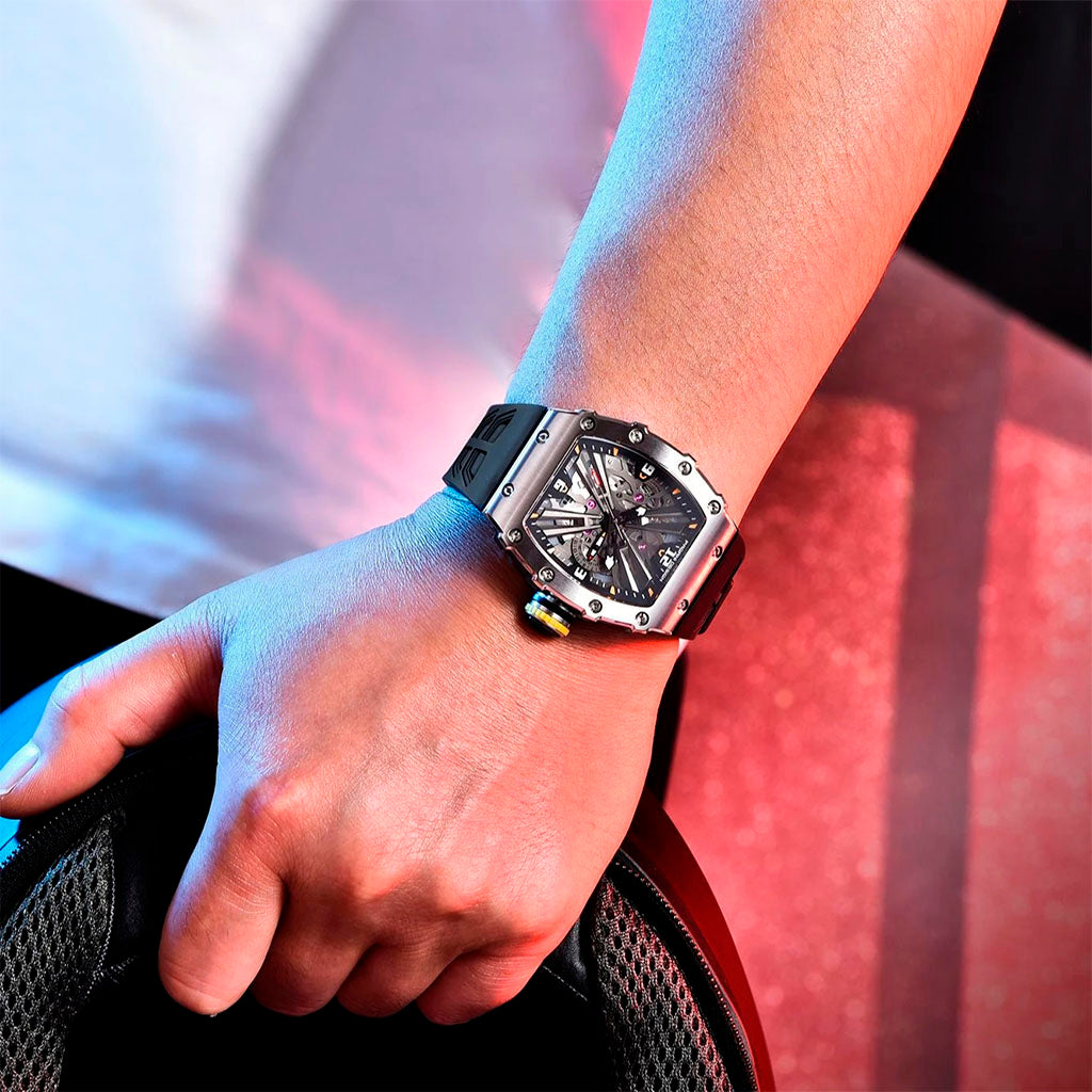 Design Monza Silber Schwarz