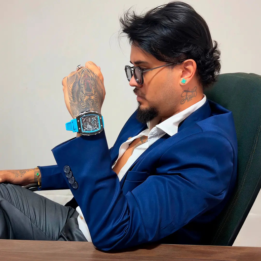 Curren Regent Watch - Light Blue