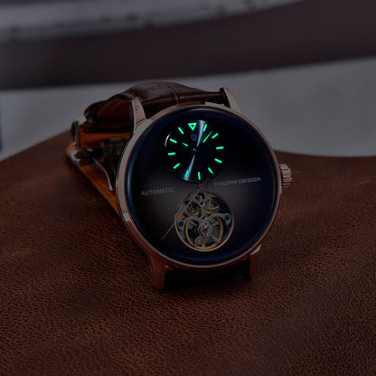 Wzór Tourbillon złoty brązowy