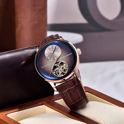 Wzór Tourbillon złoty brązowy