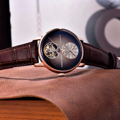 Wzór Tourbillon złoty brązowy