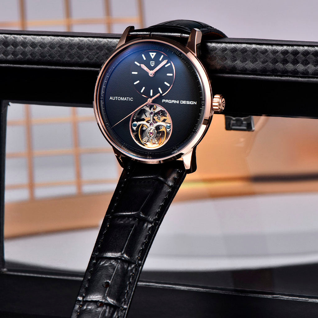 Diseño Tourbillon Oro Negro